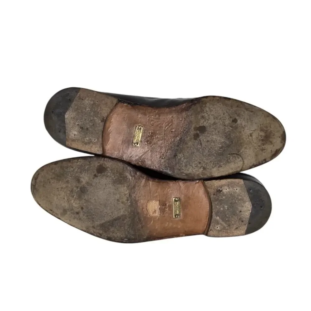 Gucci Horsebit Loafers 9.5 D Mens Leather Slip On Dress Shoes Made In Italy